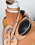 Western Horse Saddle American Leather Wade Ranch Roping Tan Hilason