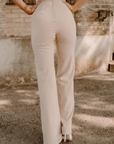 The Zoey Trouser in Cream