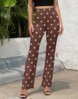 Star Print Flare Pants