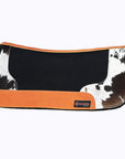 Hilason Western Wool Felt Horse Saddle Pad Cowhide Hair On Leather