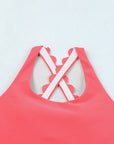 Aleena Scalloped Criss Cross High Waist Bikini