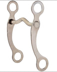 5 inch Hilason Nickel Plated Curb Horse Bit Low Port Mouth