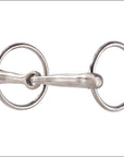 Hilason Nickel Plated Malleable Iron Ring Snaffle Mouth Horse Bit