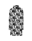 Black White Cowboy Bath Robe