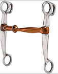 Hilason Chrome Plated Malleable Iron Breaking Horse Bit Copper Snaffle Mouth