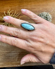 Long Ring- Size 6.5 - Laramar & sterling silver