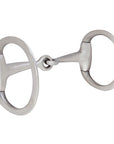 4-1/2" Hilason Stainless Steel Eggbut Snaffle Mouth Horse Bit 2 3/4 Flat Dee Ring