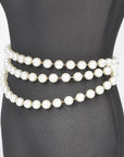 Multi Layered Pearl Chain Belt