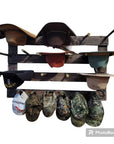 9 Cowboy Hat Rack | Cowboy Hat Holder | Rustic Western Hat Display | Handcrafted Wooden Organizer | Space-Saving Home Decor | Made in USA