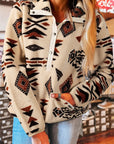 Western Aztec Fleece Half Zip Sweatshirt
