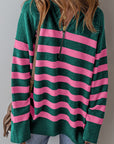 Peyton Collared Quarter Zipper Oversized Sweater