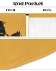 Desert Cowboy Window Curtain 52"x63" Made in America