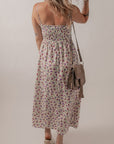 Boho Floral Smocked Maxi Sundress