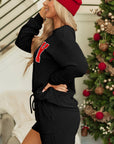 MERRY Long Sleeve Top and Shorts Set