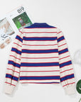 Genesis Stripe Polo Pullover Sweatshirt