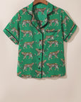 Cheetah Shirt & Pants Pajama Set