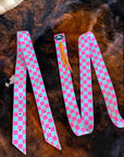 Checks Out (Pink/Turquoise) Cinch Strap Set