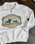 RTS Western Buckle Quarter Zip Medium
