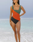 Oakleigh Padded Square Neck One Piece Swimsuit
