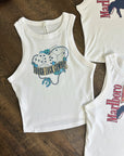 Tough Luck Cowboy Cropped Tank