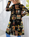 Vintage Cowboy Collage Western Lightweight Cardigan