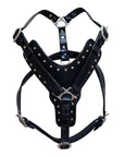 HILASON Genuine Leather Dog Harness Padded Heavy Duty & Comfortable Fit