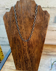 18 inch rope necklace - Sterling silver