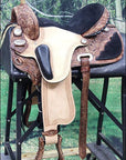 Hilason Flex Tree Western Horse Saddle American Leather Trail Barrel Racing By Hilason