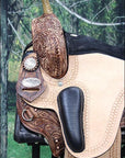 Hilason Flex Tree Western Horse Saddle American Leather Trail Barrel Racing By Hilason