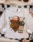 Punchy Highland TEE or CREWNECK