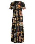 Vintage Cowboy Collage Western Dress