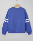 Varsity Stripe Drop Shoulder Sweatshirt