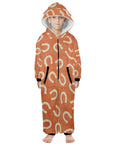 Rodeo Horseshoe Big Kid Onesie Hooded Pajamas