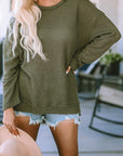 Kassidy Waffle Knit Oversized Top