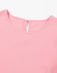 Aliza Applique Mesh Half Sleeve Blouse