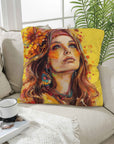 Retro Girl Pillow Case Made in America