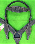 HILASON Western Horse Headstall Breast Collar Set Tack Genuine American Leather