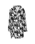 Black White Cowboy Bath Robe