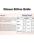 Leather English Bitless Bridle Horse Reins Bitfree Black Hilason