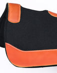 Hilason Western Wool Felt Horse Saddle Pad W/ Leather Border