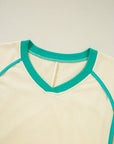 Wren Long Sleeve Pullover and Drawstring Shorts Outfit