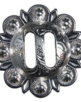 Western Screw Back Concho 1.5 In Slotted Bright Silver Saddle Cowgirl