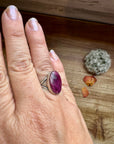 Ring - Size 6 -Purple Spiny & Sterling Silver