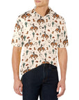 Rodeo Cowboy Western Polo Style Shirt