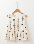 Kyra Bow Tie Closure Ruffled Vest