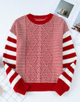 Emily Stripe Textured Sweater