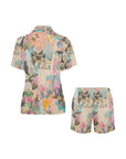Baha Ranch Retro Pop Western Collage Pajama Set