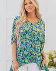 Madeleine Abstract Loose Fit Tunic Blouse