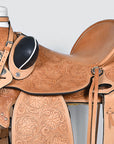 Hilason Western Horse Wade Saddle American Leather Ranch Roping Tan