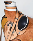 Hilason Western Horse Wade Saddle American Leather Ranch Roping Tan
